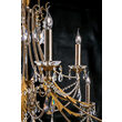 Candelabru modern antichizat 12xE14/40W, Miramare LU 2406/8+4 Silber Gold Orion